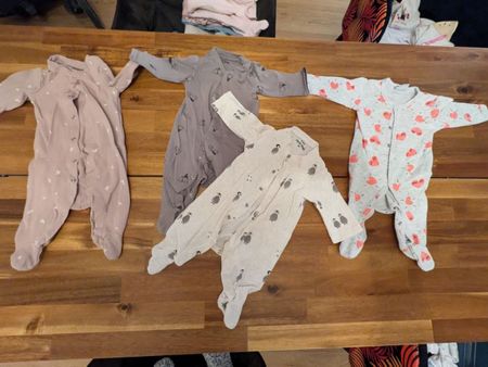 4 Baby Jumpsuits - newborn