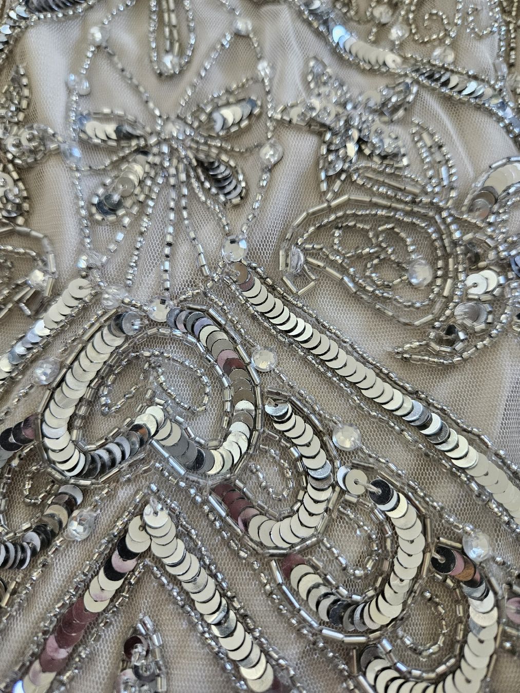 Vestiti: Robe à sequins argentés (taille 10) – Usato da Bussigny venduto da niwa_mikan 3