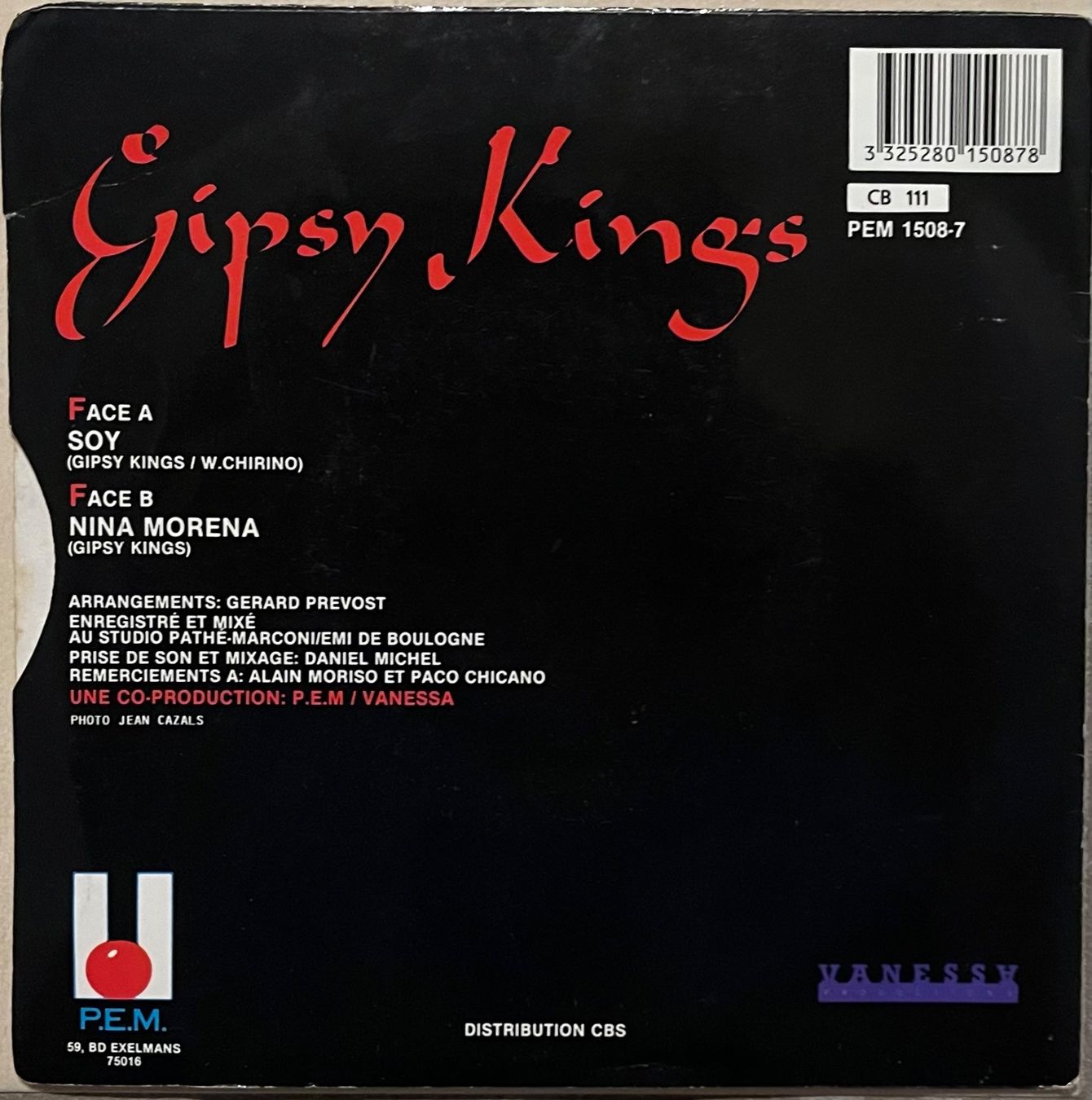 Dischi in vinile: GIPSY KINGS - SOY – Usato da Bussigny venduto da vinyl-pas-cher 1