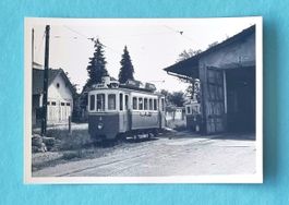 Fribourg (FR) - Strassenbahn - Tram beim Depot - Foto 1962