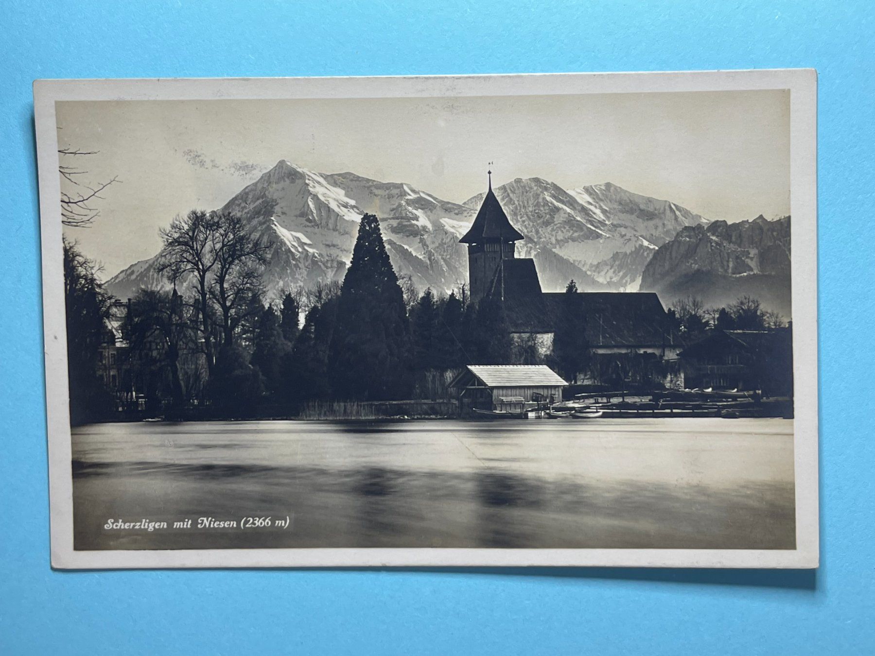 Cartes postales: Scherzligen mit Niesen – D'occasion à Steg VS par _vinci_