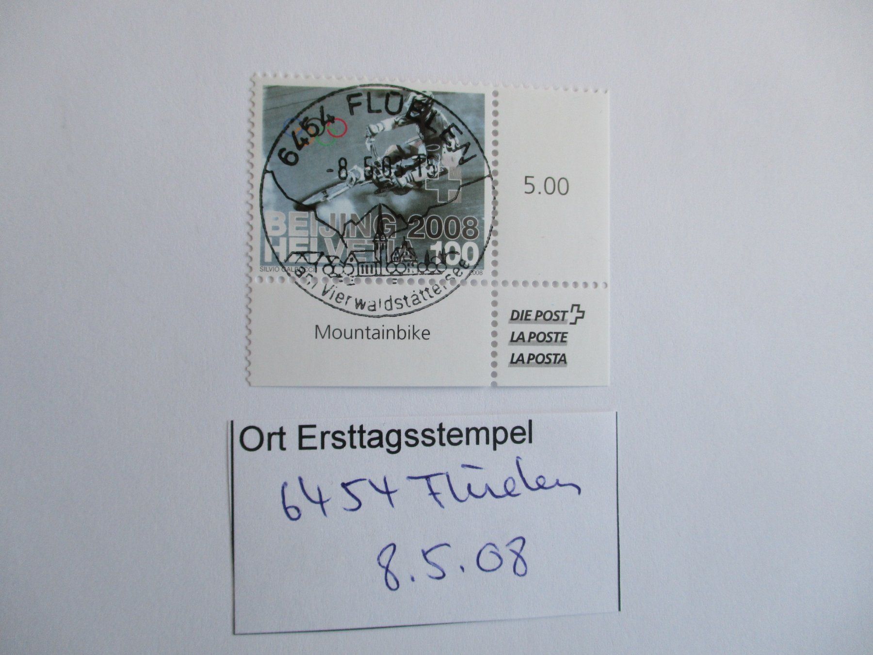 Tutti i francobolli: Voll Ort Ersttagsstempel 6454 Flüelen – Usato da Langnau b. Reiden venduto da Aktuell88