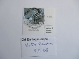 Voll Ort Ersttagsstempel 6454 Flüelen