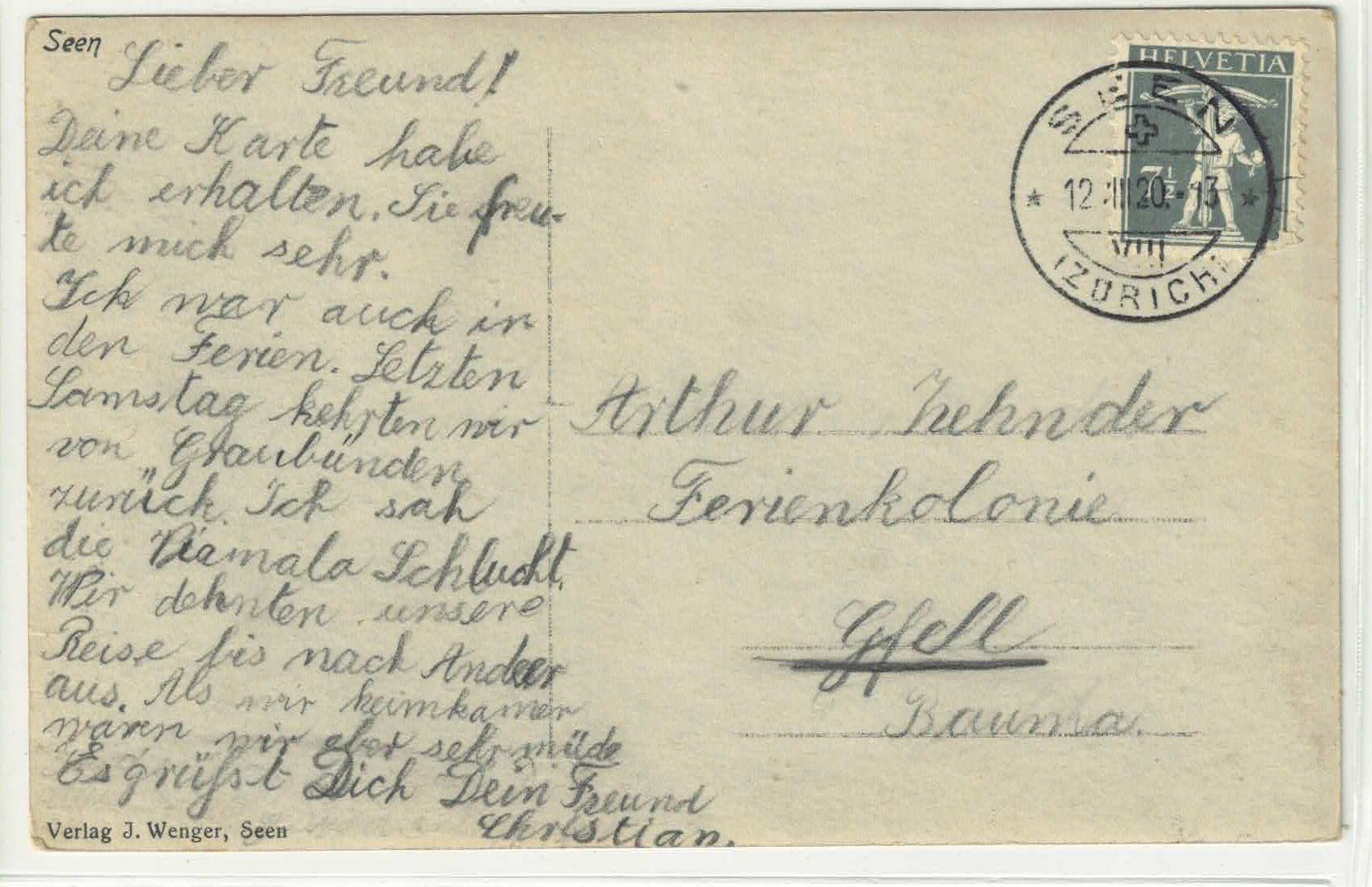 Cartoline postali: Seen - Totalansicht – Usato da Ettingen venduto da Kartenplanet 1