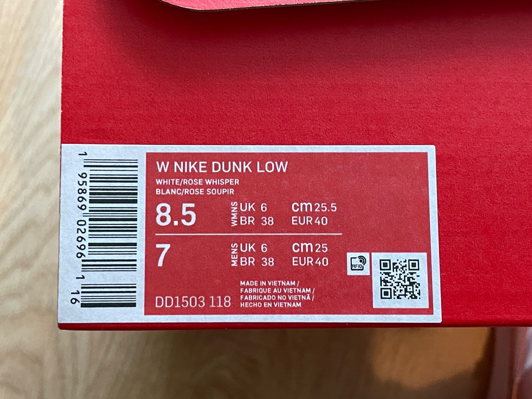 Nike Scarpe da donna: Nike dunk low rose whisper (Grösse 40) – Usato da Zufikon venduto da SULMI02 6