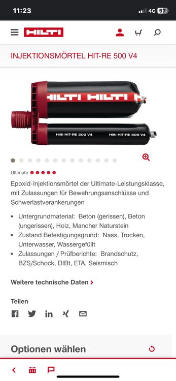 Luxus Hilti Hit Kleber Bild