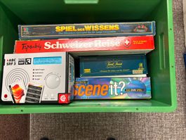 5 Spiele Konvolut: Spiel des Wissens, Schweizer Reise etc