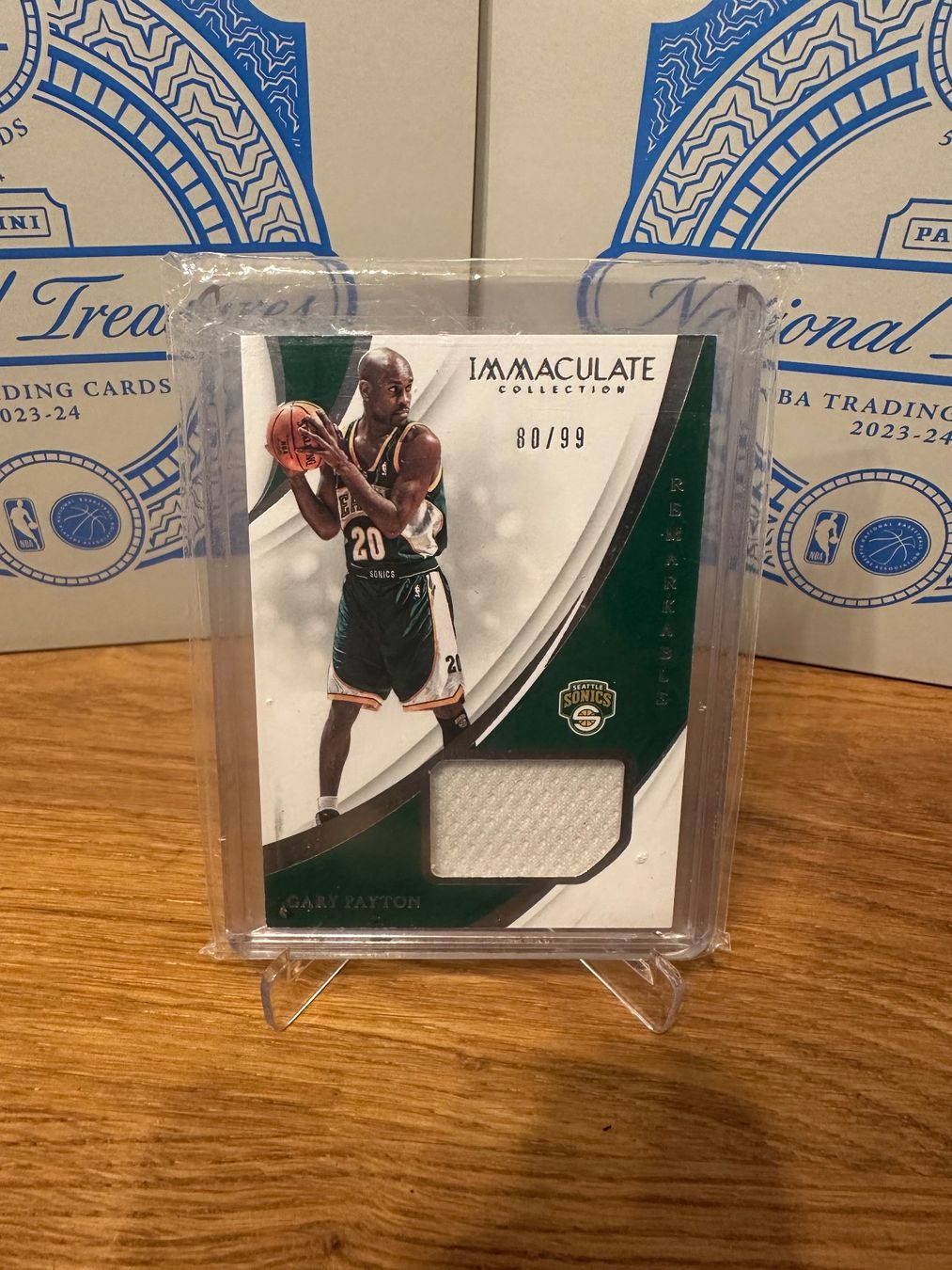 Nba Sammelbilder & Trading cards: Carte Panini Immaculate Gary Payton patch /99 – Gebraucht aus Vullierens von Gaara04