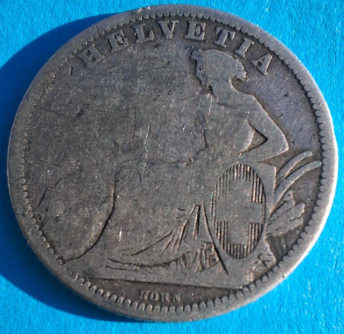 Alle Münzen: CHF___1.00 1860 S++ – Gebraucht aus Fribourg von Kiki020 1