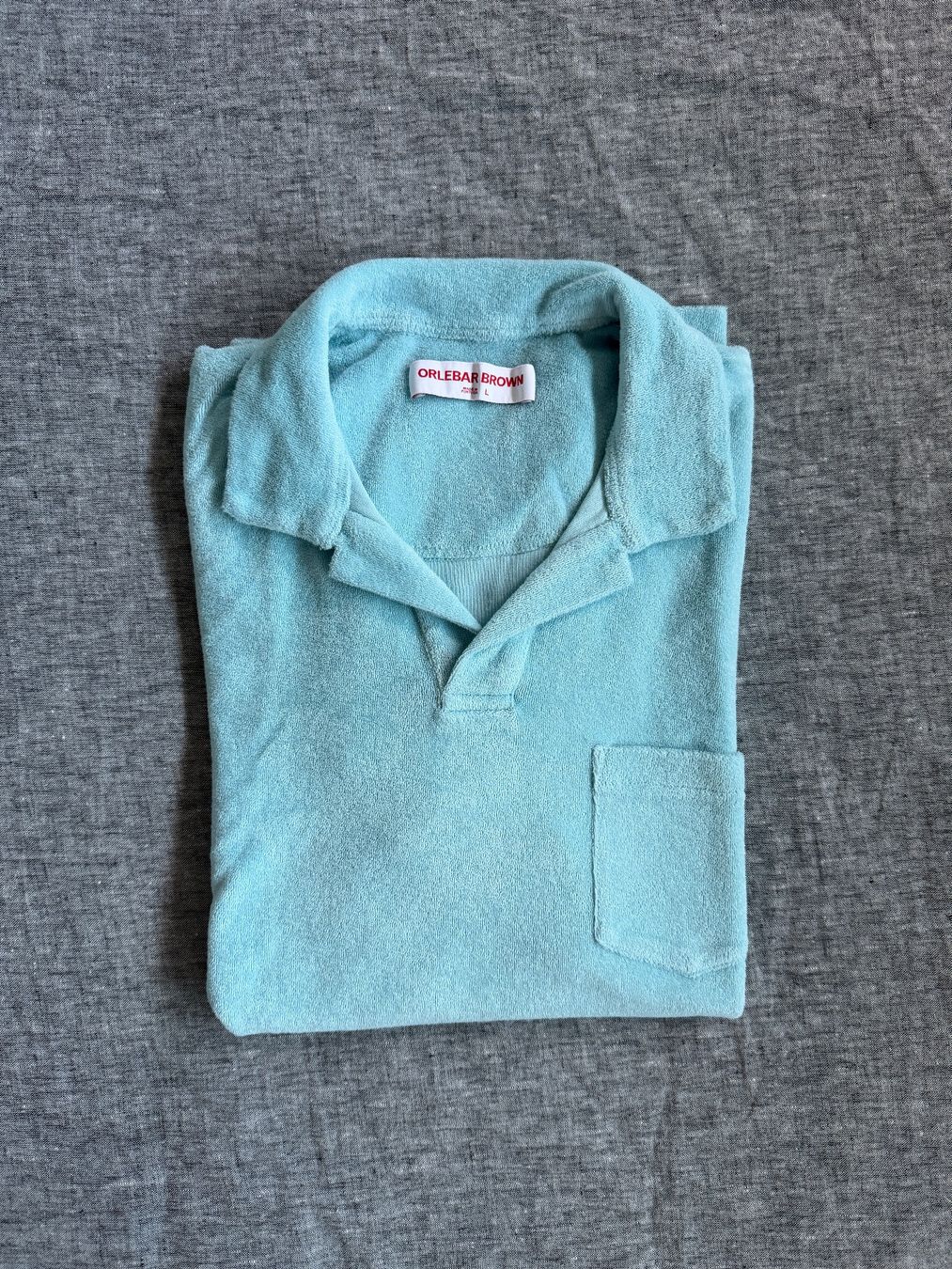 Magliette Polo: Orlebar Brown Terry Polo Turquoise L – Usato da Gockhausen venduto da jdu_hzd2 4