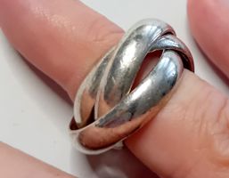 Bague en argent 925, 3 anneaux - taille 62