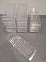 9x Ordnungsboxen stapelbar, Büro Organizer, Sichtboxen