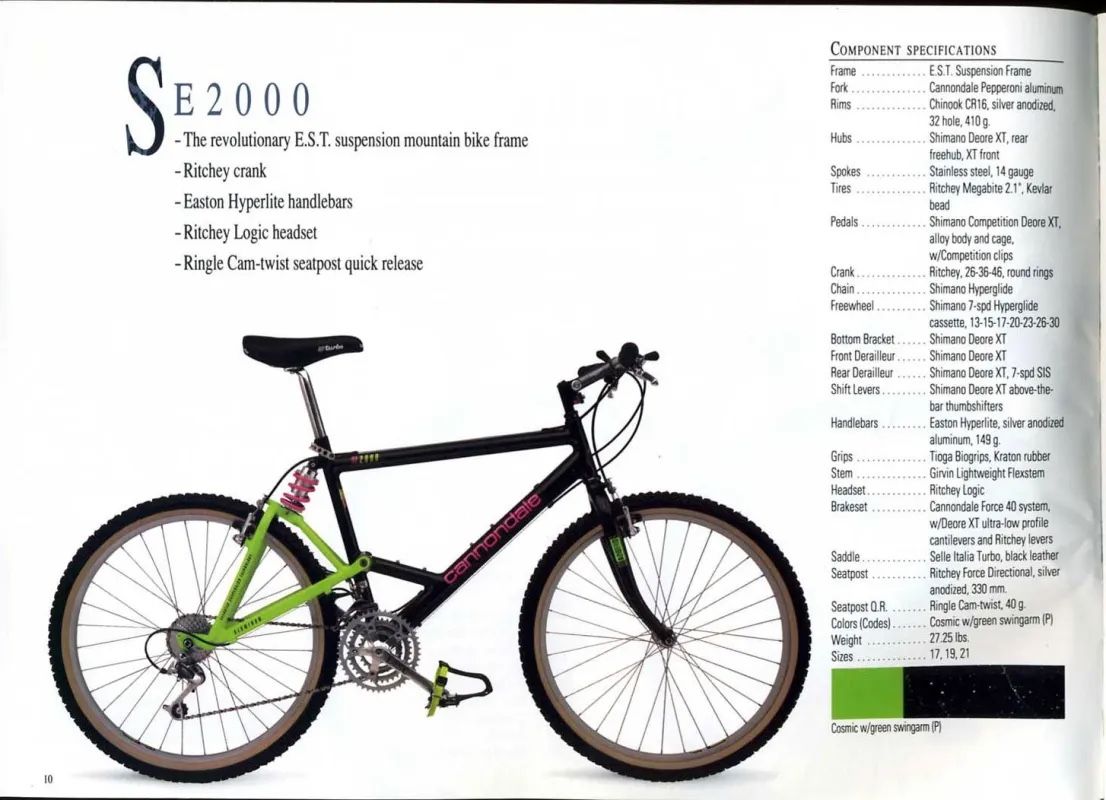 Cannondale Biciclette: Cannondale EST SE 2000 1991 – Usato da Giubiasco venduto da bulag