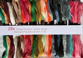 ca 25x Garn Stickgarn Armbändeli Knüpfen Sticken TOP Farben