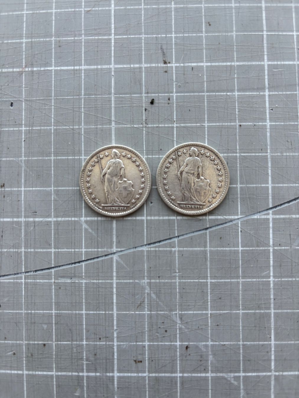 Tutti le monete: 1Franken Silbermünzen Set 2 stk. – Usato da Flawil venduto da Pirar 1