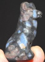 Deko Heilstein L-6398 – Rhyolith Que Sera Wolf – 25x40mm