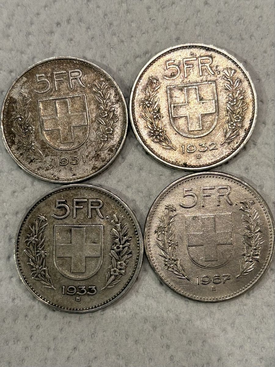 Tutti le monete: 4 Stk. 5.- Liber (Silber) – Usato da Maisprach venduto da Lls1