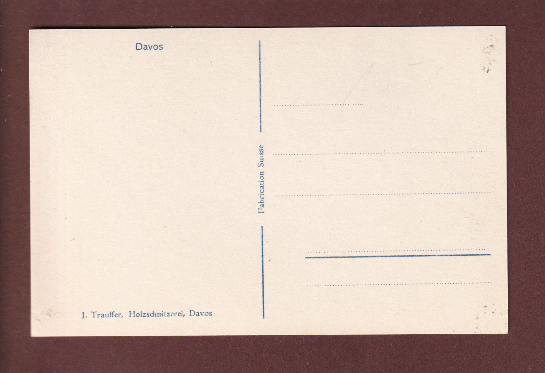 Cartoline postali: DAVOS – Usato da Pully venduto da nicecards 1