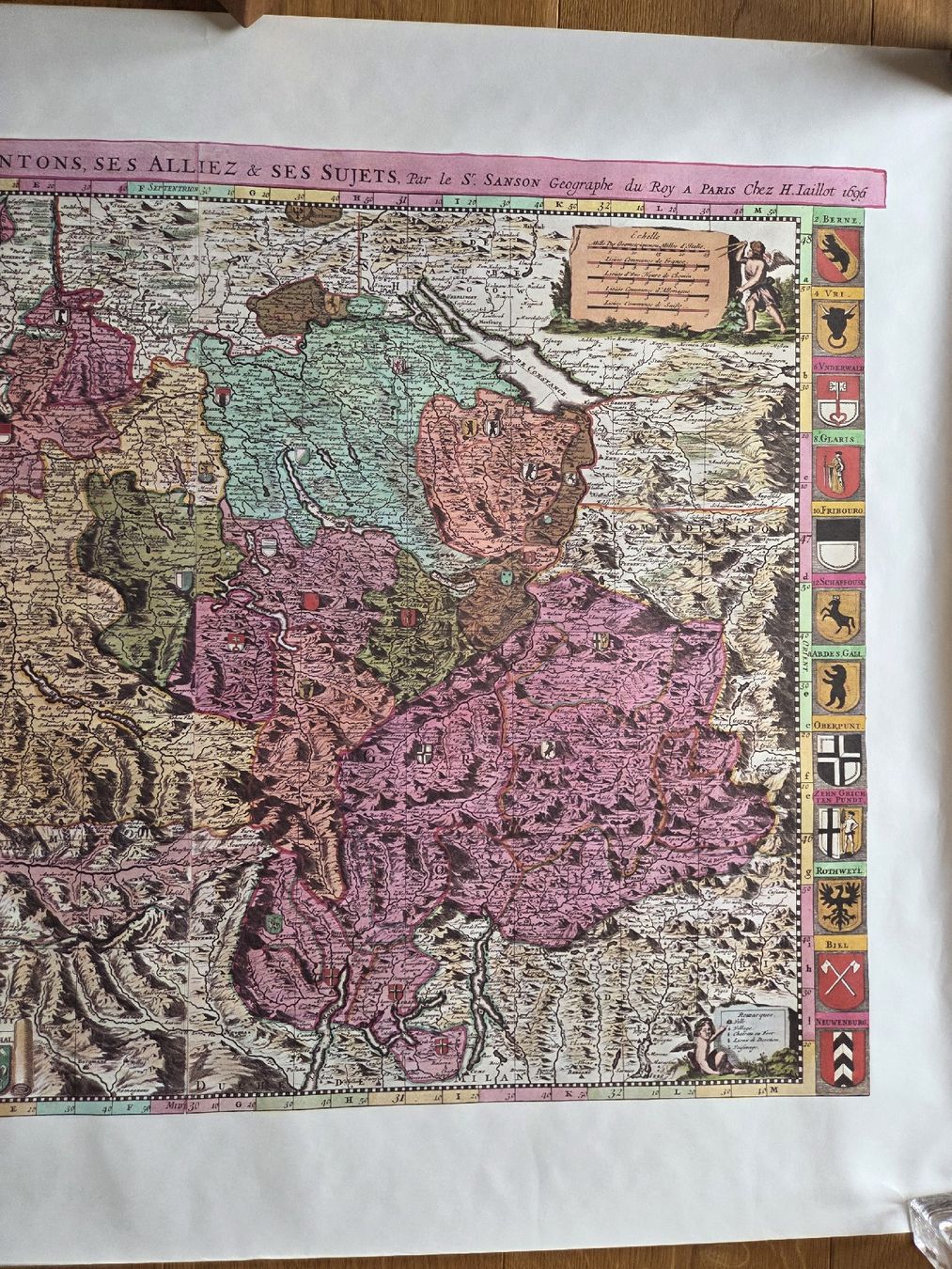 Cartine & Atlanti: historische Schweizer Landkarte 1696 – Usato da Rickenbach Sulz venduto da Kodachrom 3