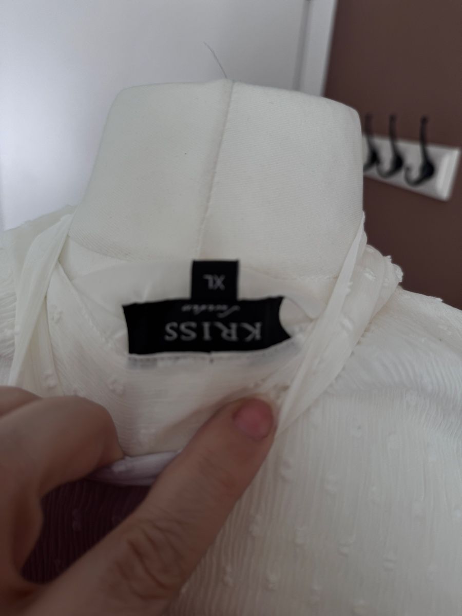 Camicette: Kriss Bluse mit Kragenschal weiss Gr XL – Nuovo (secondo la descrizione) da Muttenz venduto da einfach-schoen 3