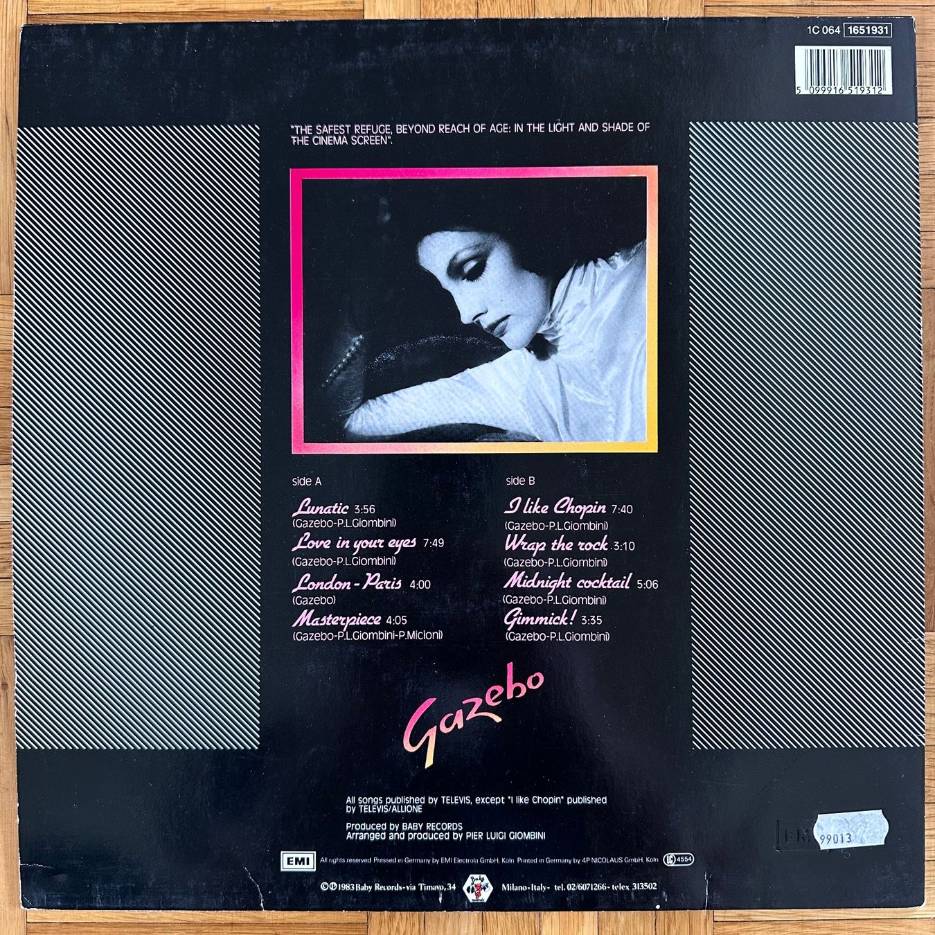 Dischi in vinile: LP - Gazebo - Gazebo – Usato da Breganzona venduto da Onairda75 1