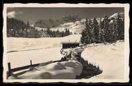 AK Arosa, Mühleboden im Winter