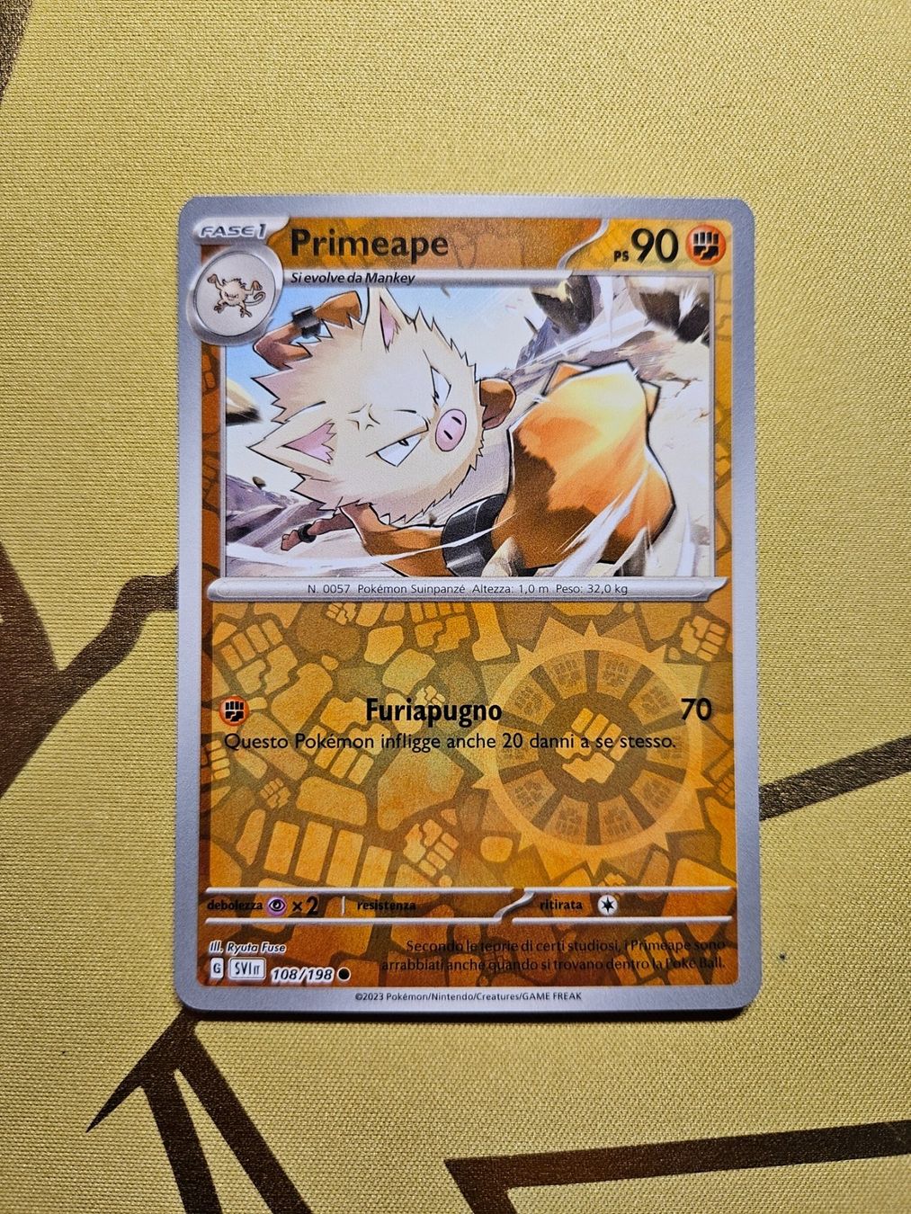 Pokémon Carte collezionabili: Scarlet & Violet - Primeape – Usato da Bellinzona venduto da Pokemarco