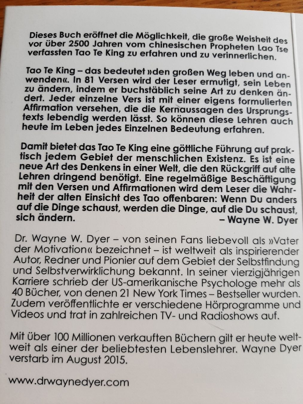 Libri: "Tao Te King" Wayne W. Dyer – Usato da Vaduz venduto da Saphira015 1