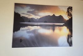 IKEA Grosses Leinwandbild, Bergsee-Motiv