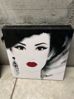 Quadro ritratto femminile 40x40 cm nuovo