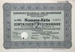 Lenzinger Zellwolle- und Papierfabrik AG, Agerzell - 1940
