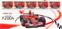 Block "Ferrari. Formel 1". Gibraltar.