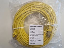 Patchkabel 20m Kat7a gelb