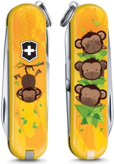 Victorinox Coltelli tascabile: Victorinox Classic Limited Edition 2016  3 Wise Monkeys – Nuovo (secondo la descrizione) da St. Margrethen SG venduto da vista23 3