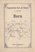 Carte topographique suisse 1:100'000 Bern