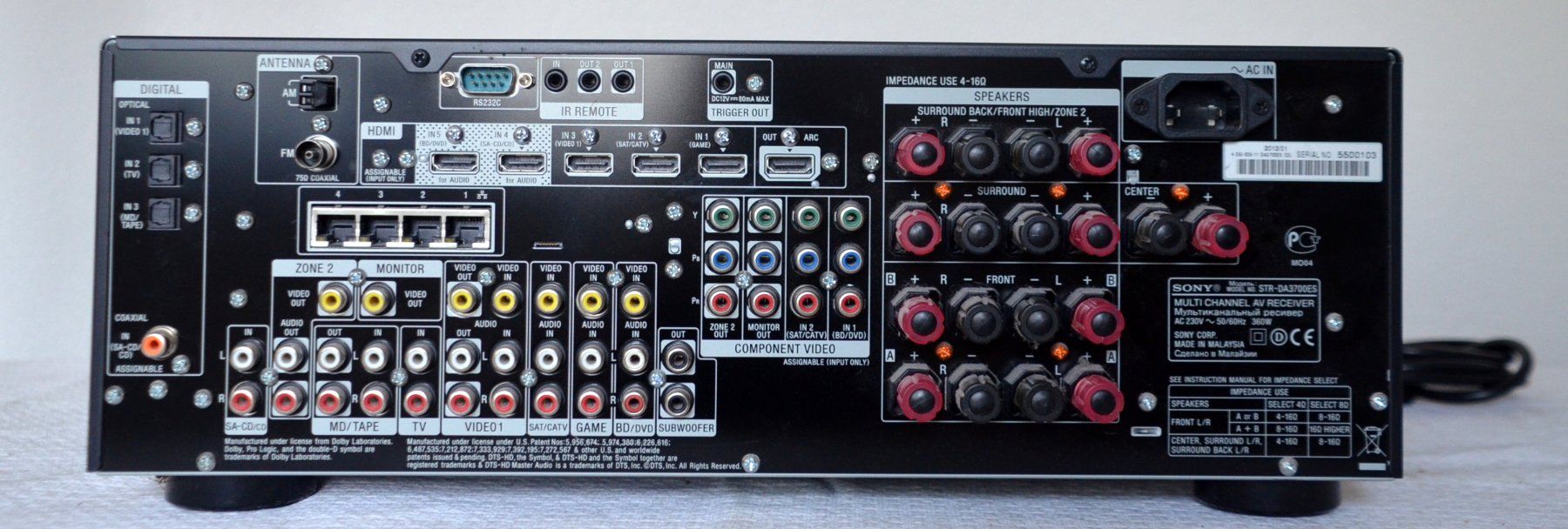 Sony Amplificatori: Sony STR-DA3700ES Verstärker  / aplificateur – Usato da Collonges venduto da arashee 4