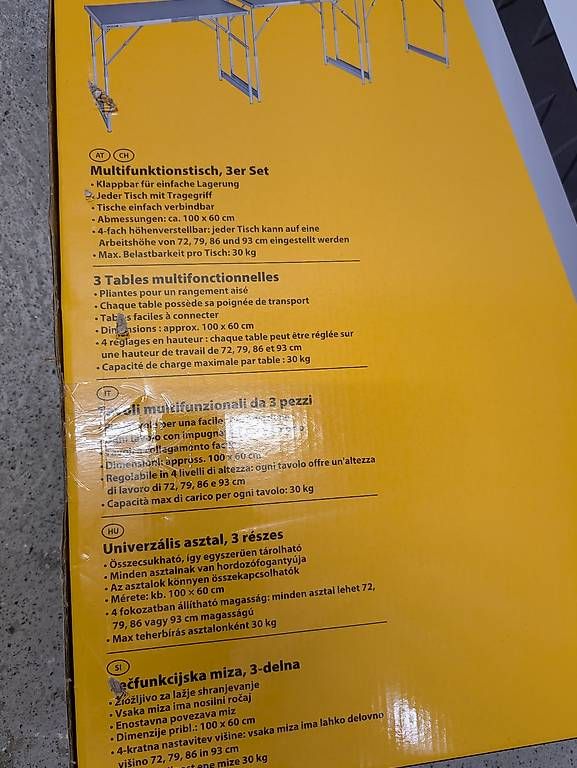 Tutti gli attrezzi: Workzone Multifunktionstisch 3er Set, neu und ungebraucht – Usato da Luzern venduto da 9tom 2