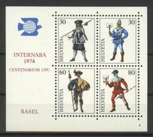 1974, Gedenkblock NABA Basel, Nr. 6 **