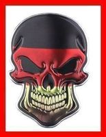 Aluminium Totenkopf Deutschland Sticker Skull Berlin München