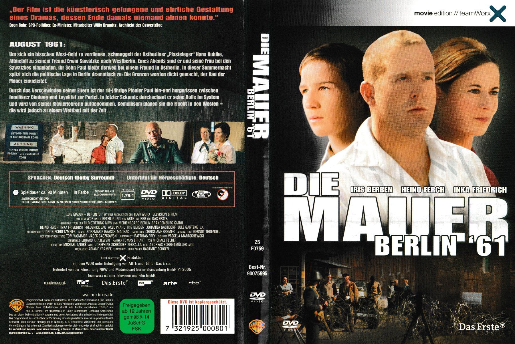 Tutti i DVDs: DVD - Die Mauer - Berlin '61 – Usato da Langnau am Albis venduto da MediaRescuerKeLoX