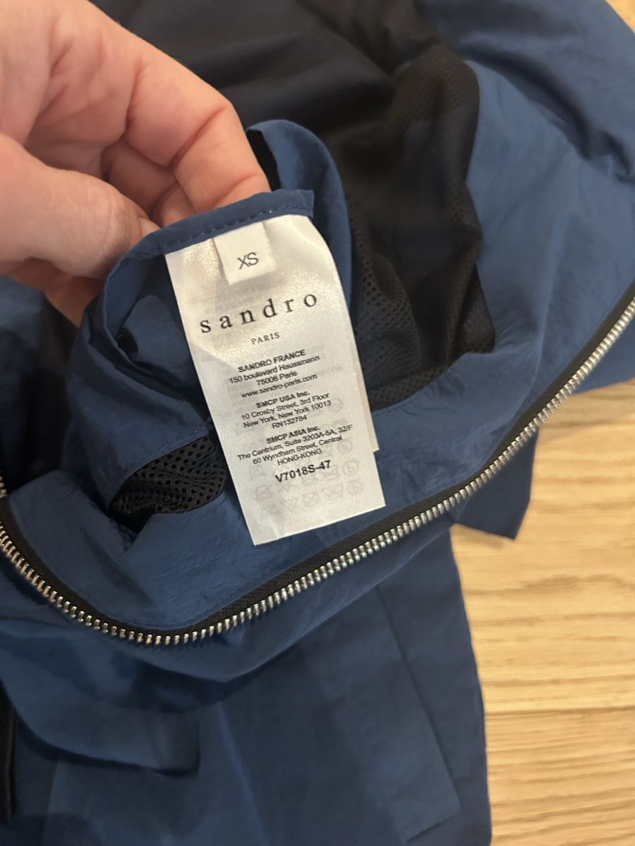 Sandro Mäntel: Sandro Paris Zip Jacket Blue Size XS Lightweight – Gebraucht aus Veyrier von aliyag 3