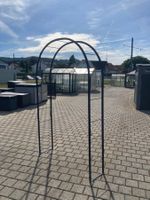 Garten Torbogen Metall schwarz