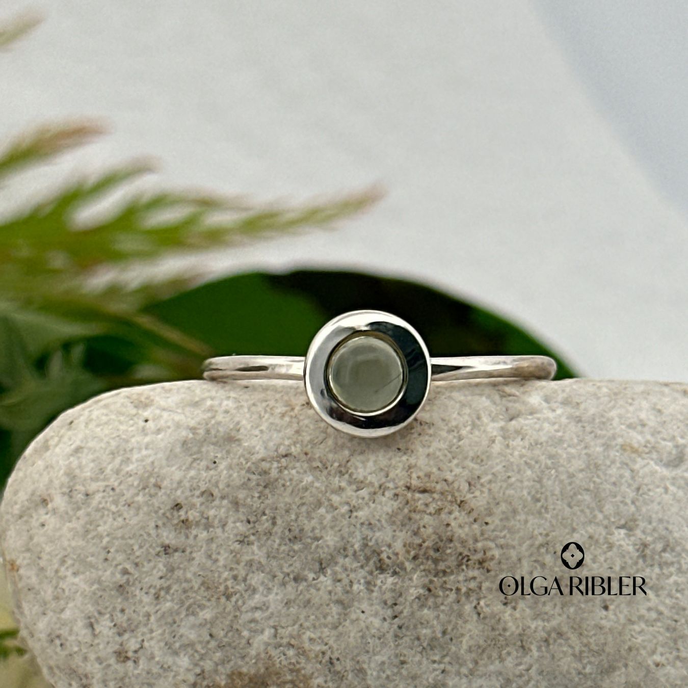 Olga Ribler Anelli: Prehnit Silber Ring 925 Grösse 58 – Nuovo (secondo la descrizione) da Luzern venduto da Schmuckoutlet 5