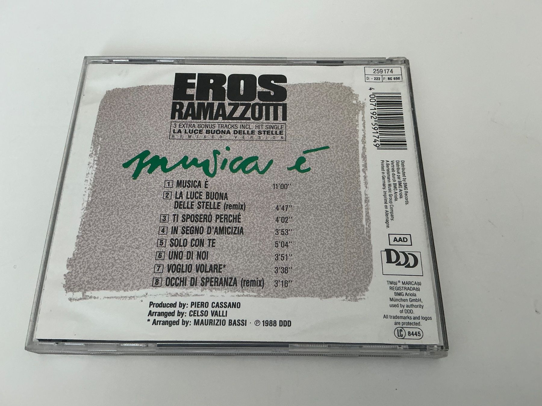 CD: Eros Ramazzotti / Musica é / 1988 – Usato da Dübendorf venduto da Troll_88 1