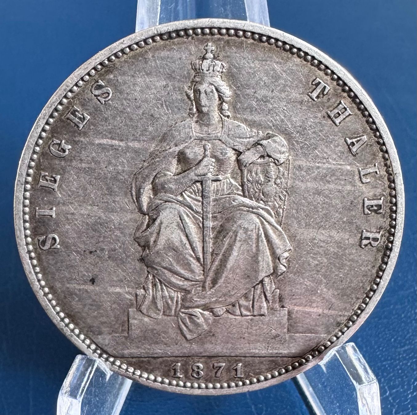 Tutti le monete: Preussen Siegestaler Wilhelm I 1871 A Silber – Usato da Ebikon venduto da Dmasterx 1