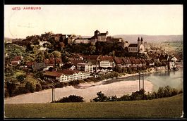 AK Aarburg, Totalansicht mit Kirche