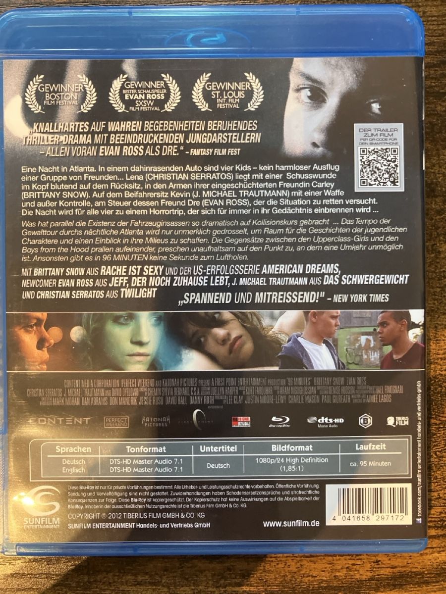Tutti i DVDs: 96 Minuten BluRay – Usato da Glarus venduto da Jhuber78 1