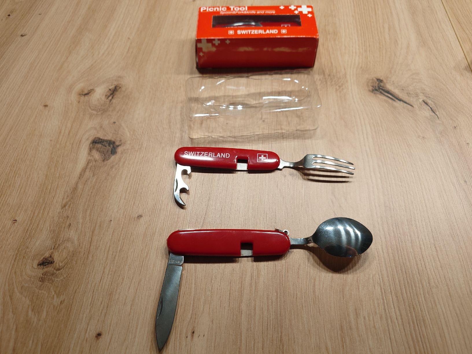 Coltelli tascabile: Schweizer Sackmesser Picknick mit Löffel und Gabel – Nuovo e nell'imballaggio originale da Bätterkinden venduto da Grooovy 3