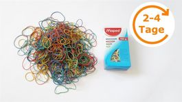 Gummiringe, 100 g, 4 Grössen/Farben