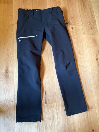 Schöffel Winterwanderhose Herren, Gr 52, warm, schwarz